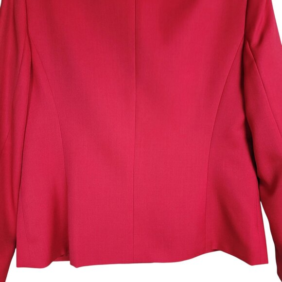 Le Suit Jacket Skirt Suit Womens 10 Pink Black 2PC Business Casual Career Office - Picture 13 of 16